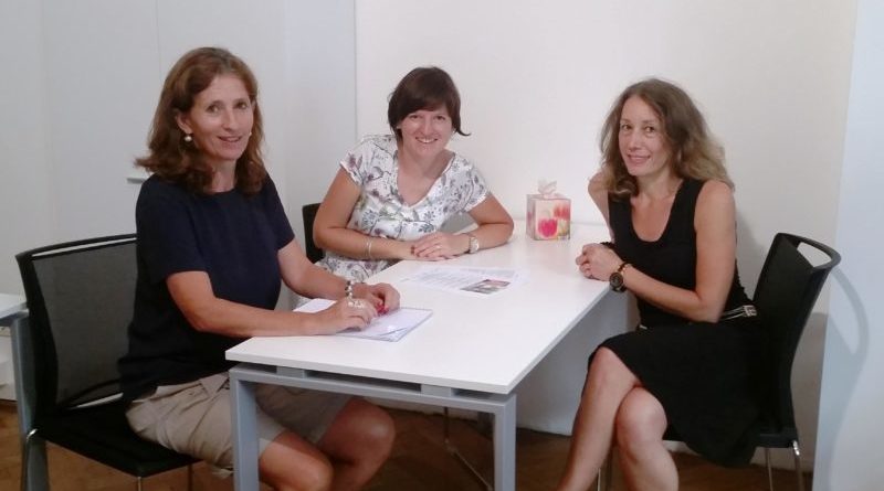 Sostegno familiare precoce da sin. Christa Ladurner, Sabine Krismer, Sandra Girardi