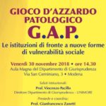 Modena. Le istituzioni di fronte al gioco d’azzardo patologico