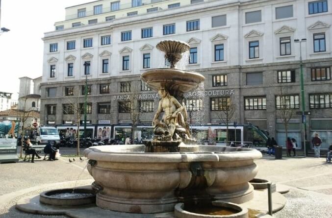 le fontane di Milano - piazza Fontana