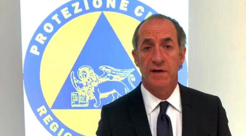 Il Governatore veneto Luca Zaia