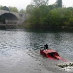 Interventi di estirpazione della vegetazione acquatica sul fiume Po a Torino