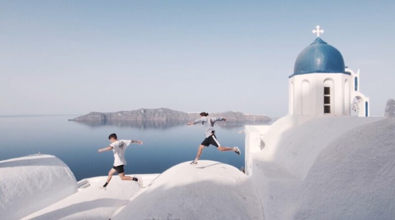 Santorini il paradiso del parkour